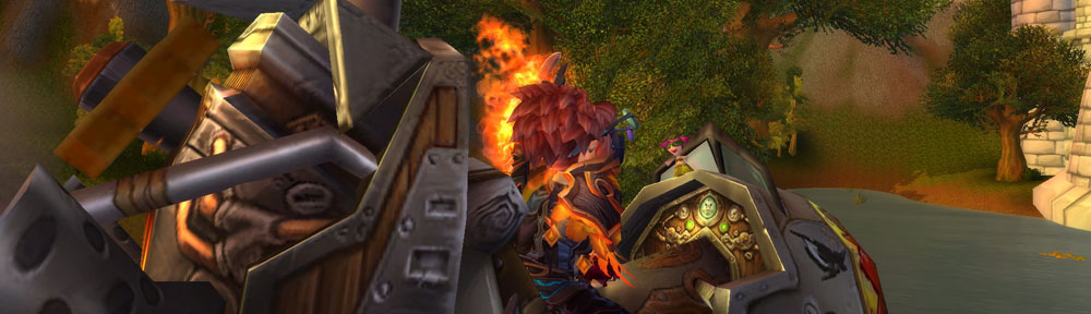 Magnets the mage at a boat helm with a hula doll on the console