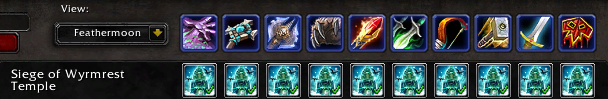 A forum listing of Siege of Wyrmrest Temple achievement icons for Feathermoon